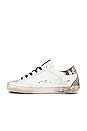 view 5 of 6 Superstar Sneaker in White Leather & Snake