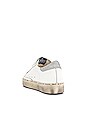 view 3 of 6 SNEAKERS HI STAR in White Leather, Leopard & Lurex Lace