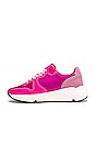 view 5 of 6 SNEAKERS RUNNING SOLE in Fuchsia Suede, Pink Star & Glitter