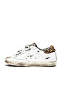 view 5 of 6 Old School Sneakers in White Leather & Leopard Pony