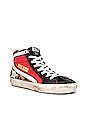 view 2 of 6 ZAPATILLAS TIPO TENIS SLIDE in Snow Leopard, Red & White Star