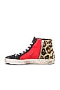 view 5 of 6 ZAPATILLAS TIPO TENIS SLIDE in Snow Leopard, Red & White Star