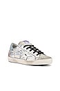 view 2 of 6 SNEAKERS SUPERSTAR in Silver Laminated Cocco & White