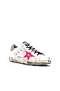view 2 of 6 Superstar Sneaker in White, White & Pink Star