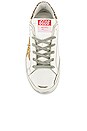 view 4 of 6 Superstar Sneaker in White, Yellow Gold & Beige Brown Leopard