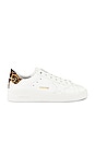 view 1 of 6 Pure Star Sneaker in White & Brown Leopard