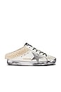 view 1 of 6 Sabot Shearling Slip On in White, Silver & Beige