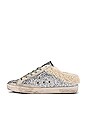 view 5 of 6 Sabot Glitter Shearling Slip On in Silver, Beige & Ice