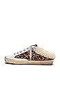 view 5 of 6 Sabot Star Sneaker in White & Brown leopard
