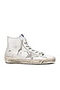 view 1 of 6 Francy Sneaker in White Silver Leather