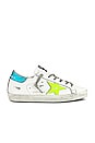 view 1 of 6 ZAPATILLA DEPORTIVA SUPERSTAR in White, Yellow Fluo, & Turquoise