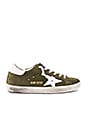 view 1 of 6 ZAPATILLAS DEPORTIVAS SUPERSTAR in Olive Green Suede & White Star