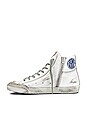 view 5 of 6 Francy Sneaker in White, Black, & Silver Platinum