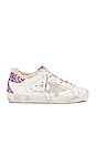 view 1 of 6 Superstar Sneaker in White & Lavender