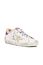 view 2 of 6 Superstar Sneaker in White & Lavender