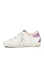 view 5 of 6 Superstar Sneaker in White & Lavender