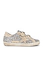 view 1 of 6 Old School Glitter Sneaker in Silver & Pearl