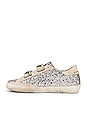 view 5 of 6 Old School Glitter Sneaker in Silver & Pearl