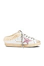 view 1 of 6 SNEAKERS SUPERSTAR SABOT SHEARLING in White, Seedpearl, Natural White, & Salmon