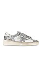 view 1 of 6 Stardan Glitter Sneaker in White & Silver