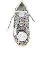 view 4 of 6 Stardan Glitter Sneaker in White & Silver