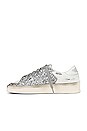 view 5 of 6 Stardan Glitter Sneaker in White & Silver