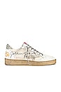 view 1 of 6 Ball Star Sneaker in Creamy White, Gold, & White