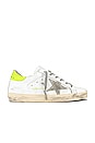 view 1 of 6 Superstar Sneaker in White, Ice, & Lime Green