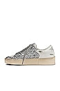 view 5 of 6 Stardan Sneaker in White & Silver