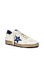 view 2 of 6 Ball Star Sneaker in White & Bluette