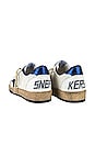 view 3 of 6 Ball Star Sneaker in White & Bluette
