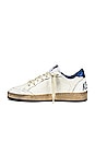view 5 of 6 Ball Star Sneaker in White & Bluette