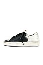 view 5 of 6 Stardan Sneaker in White & Black