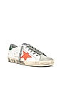 view 2 of 6 SNEAKERS SUPERSTAR in White, Orange, & Pastel Green
