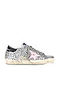 view 1 of 6 Superstar Sneaker in Silver, Baby Pink, & Black