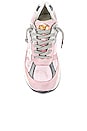 view 4 of 6 Running Dad Sneaker in Pink & White