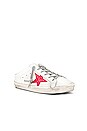 view 2 of 6 Superstar Sabot Sneaker in White & Pink Fluorescent