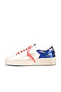 view 5 of 6 SNEAKERS STARDAN in White, Silver, Royal Blue, & Red