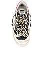 view 4 of 6 Superstar Sneaker in Black, Military Green, White, Silver, & Fuchsia