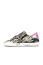 view 5 of 6 Superstar Sneaker in Black, Military Green, White, Silver, & Fuchsia