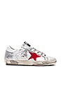 view 1 of 6 ZAPATILLAS DEPORTIVAS SUPERSTAR in Silver, Red & Blue Star