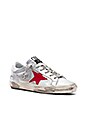 view 2 of 6 ZAPATILLAS DEPORTIVAS SUPERSTAR in Silver, Red & Blue Star