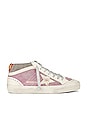 view 1 of 6 SNEAKERS MID STAR in Violet & White