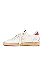 view 5 of 6 Ball Star Sneaker in White, Beige, & Red