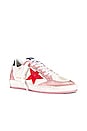 view 2 of 6 Ball Star Sneaker in White, Baby Pink, Red, & Black