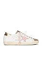view 1 of 6 x REVOLVE Super Star Sneaker in White, Ancient Pink, & Gold