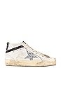 view 1 of 6 Mid Star Sneaker in White, Silver, Wine, & Medieval