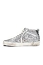 view 5 of 6 Mid Star Sneaker in Silver, Ivory, & Black