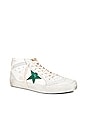 view 2 of 6 Mid Star Sneaker in Cream, Milky, Green, White, & Silver