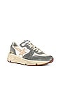 view 2 of 6 Running Sole Sneaker in Silver, White, Cream, Smoke Grey, & Silver